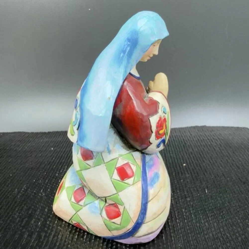 Jim Shore Heartwood Creek Virgin Mary Nativity Figure Joy to the World Resin VTG